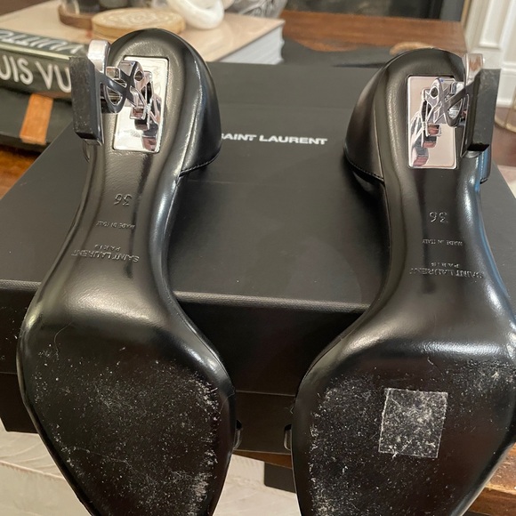 **YSL OPYUM** BLACK HEELS** VERY HARD TO FIND** - Picture 7 of 8